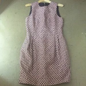 Scallop jacquard dress